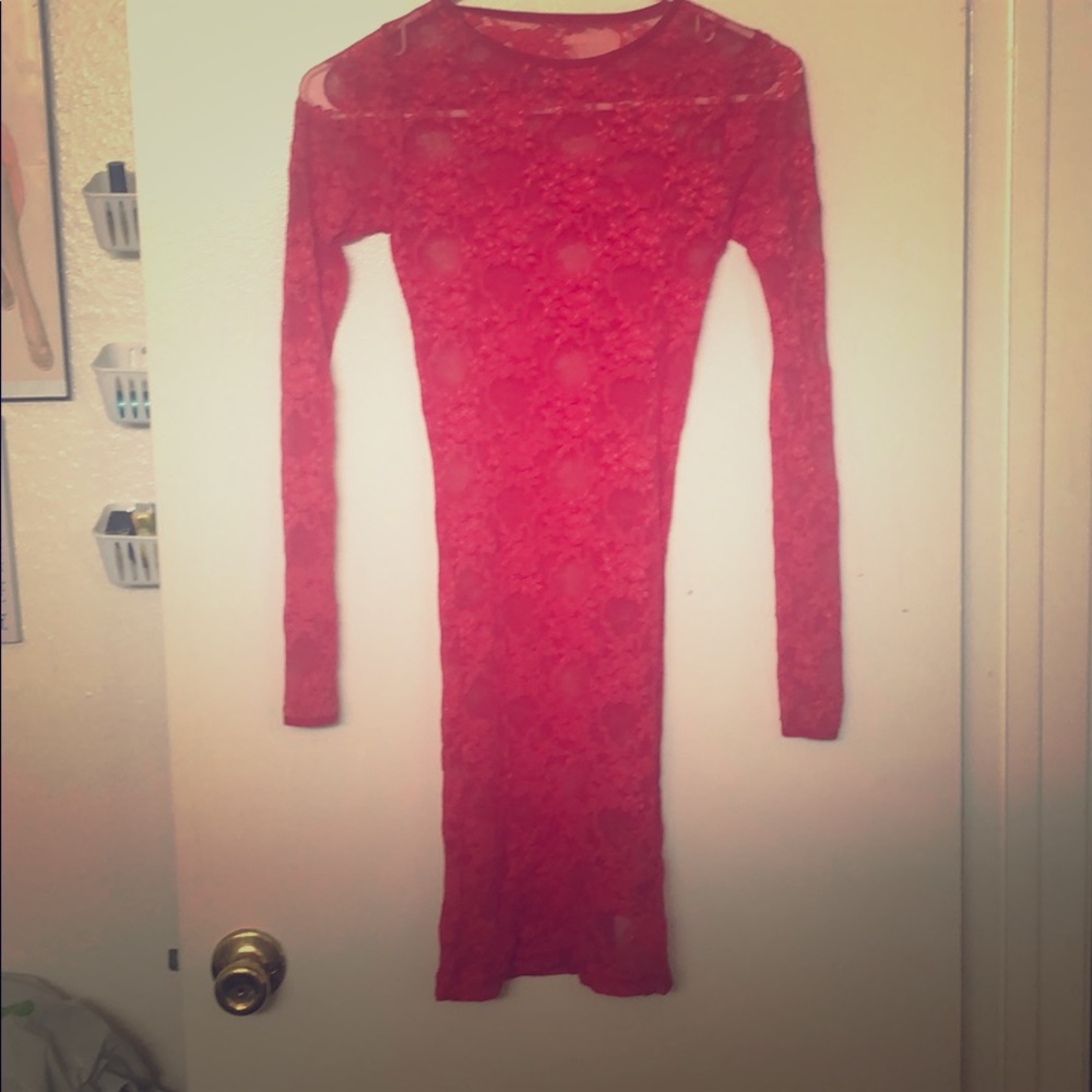 Long sleeve lace by  American Apparel dress